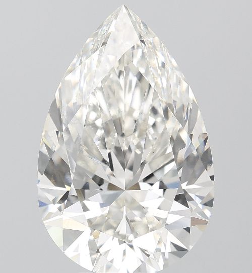 7.08ct H VS1 Rare Carat Ideal Cut Pear Lab Grown Diamond