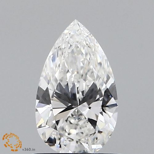 0.78ct F VVS2 Rare Carat Ideal Cut Pear Lab Grown Diamond