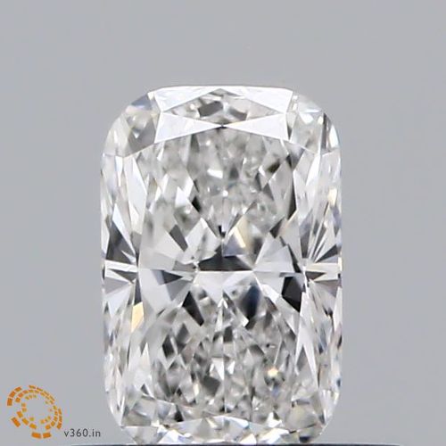 0.52ct F VVS2 Very Good Cut Cushion Lab Grown Diamond