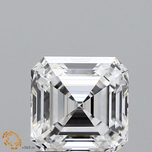 1.35ct F VS1 Rare Carat Ideal Cut Asscher Lab Grown Diamond