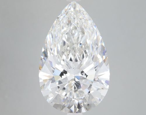 8.08ct F VS2 Rare Carat Ideal Cut Pear Lab Grown Diamond