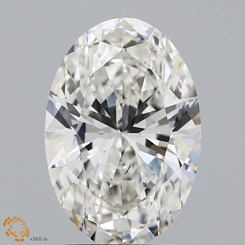 2.03ct H VS1 Rare Carat Ideal Cut Oval Lab Grown Diamond