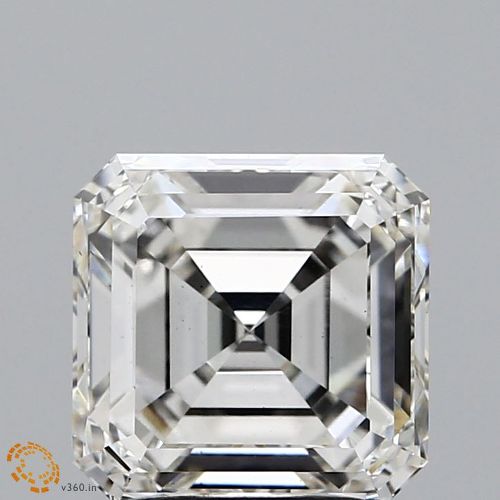 3.02ct H VS2 Very Good Cut Asscher Lab Grown Diamond