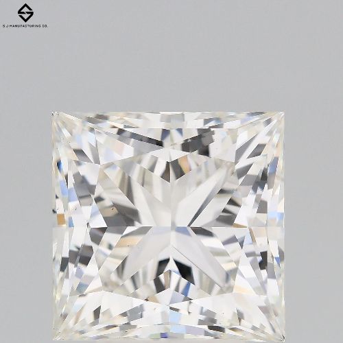 5.08ct G VS2 Rare Carat Ideal Cut Princess Lab Grown Diamond