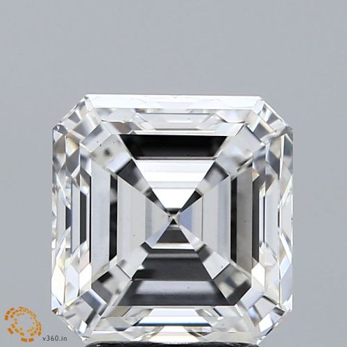 3.23ct G VS1 Very Good Cut Asscher Lab Grown Diamond