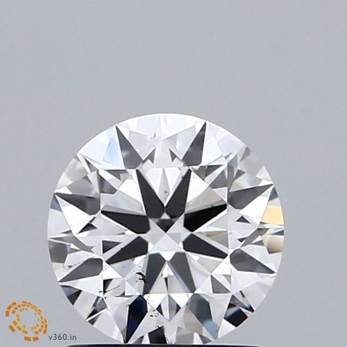 1.06ct D SI1 Rare Carat Ideal Cut Round Lab Grown Diamond