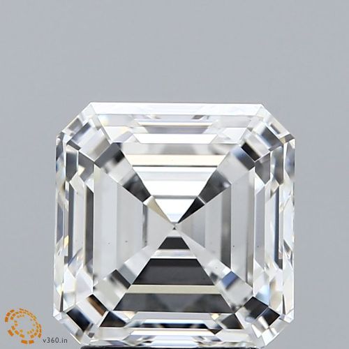 3.21ct G VS1 Very Good Cut Asscher Lab Grown Diamond