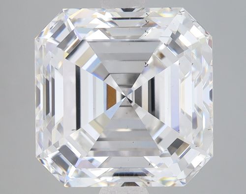 6.06ct F VS2 Rare Carat Ideal Cut Asscher Lab Grown Diamond