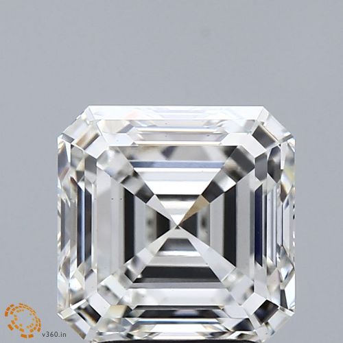 3.15ct G VS2 Very Good Cut Asscher Lab Grown Diamond