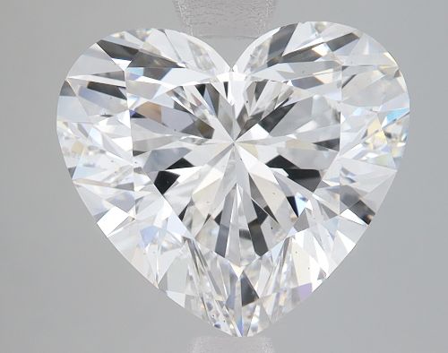 4.08ct F VS2 Rare Carat Ideal Cut Heart Lab Grown Diamond