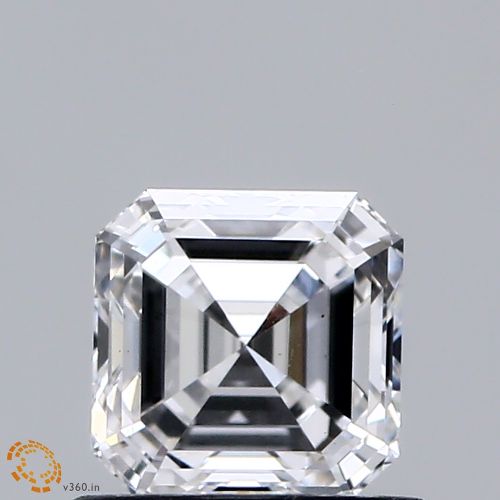 0.85ct D VS1 Very Good Cut Asscher Lab Grown Diamond