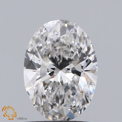 0.56ct F VVS2 Very Good Cut Oval Lab Grown Diamond