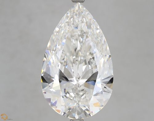 8.02ct F VS1 Rare Carat Ideal Cut Pear Lab Grown Diamond