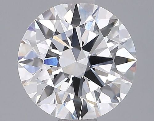 1.98ct D VS2 Rare Carat Ideal Cut Round Lab Grown Diamond