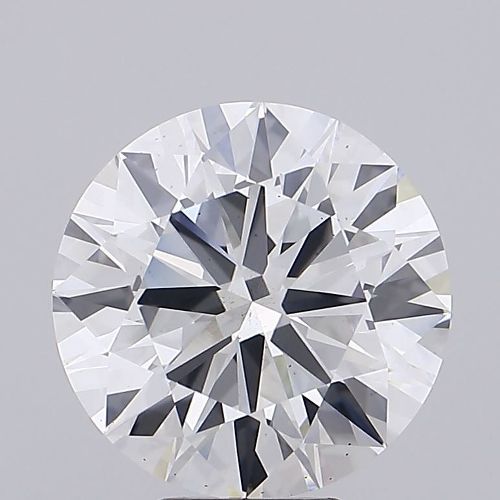 7.01ct F VS2 Rare Carat Ideal Cut Round Lab Grown Diamond