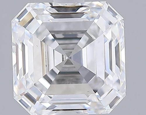 2.16ct F VS2 Rare Carat Ideal Cut Asscher Lab Grown Diamond