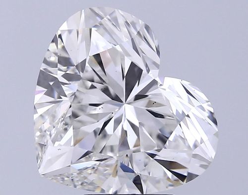 7.04ct F VS2 Rare Carat Ideal Cut Heart Lab Grown Diamond