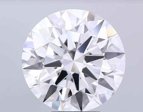 6.53ct F VVS2 Rare Carat Ideal Cut Round Lab Grown Diamond