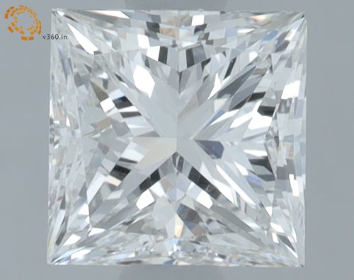 1.02ct F SI1 Very Good Cut Princess Lab Grown Diamond