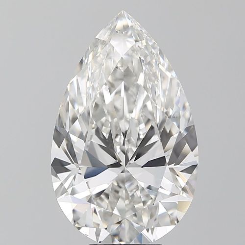 7.03ct F VS1 Rare Carat Ideal Cut Pear Lab Grown Diamond