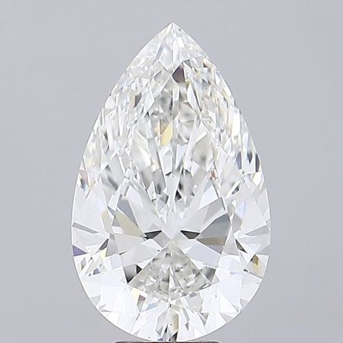 7.05ct F VS1 Rare Carat Ideal Cut Pear Lab Grown Diamond