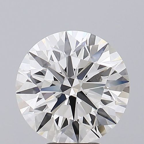6.18ct H VS1 Rare Carat Ideal Cut Round Lab Grown Diamond