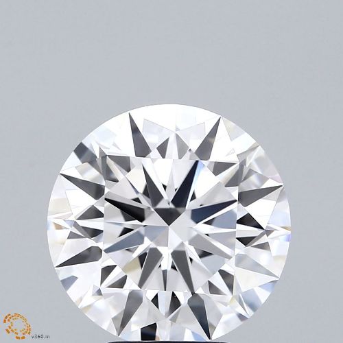 4.17ct D IF Ideal Cut Round Lab Grown Diamond