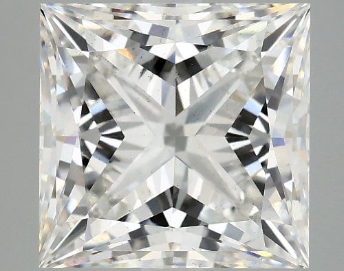 5.10ct F VS2 Rare Carat Ideal Cut Princess Lab Grown Diamond