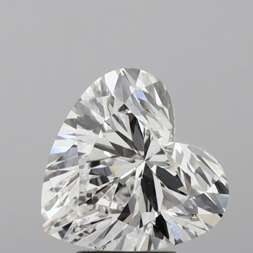 5.37ct F VVS2 Rare Carat Ideal Cut Heart Lab Grown Diamond