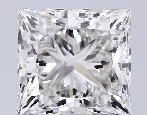 7.06ct H VS1 Rare Carat Ideal Cut Princess Lab Grown Diamond