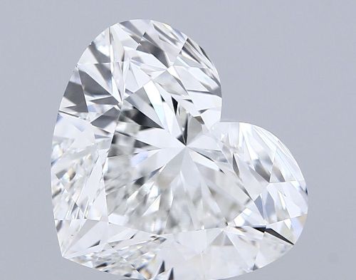 5.07ct F VVS2 Rare Carat Ideal Cut Heart Lab Grown Diamond