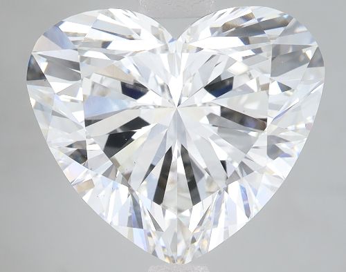 7.04ct F VS1 Rare Carat Ideal Cut Heart Lab Grown Diamond