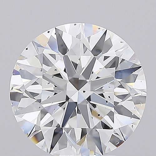 3.74ct E SI2 Rare Carat Ideal Cut Round Lab Grown Diamond