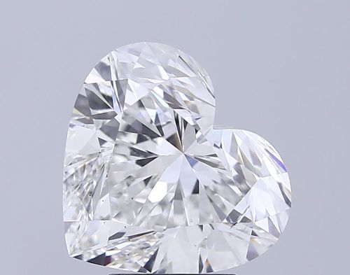 5.01ct F VS2 Rare Carat Ideal Cut Heart Lab Grown Diamond