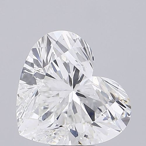7.01ct F VS2 Rare Carat Ideal Cut Heart Lab Grown Diamond