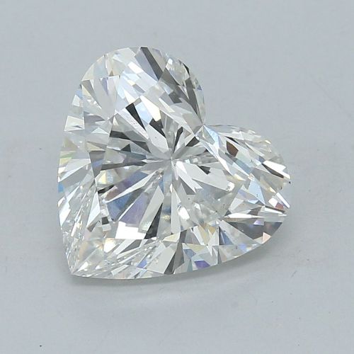 5.02ct F VS2 Rare Carat Ideal Cut Heart Lab Grown Diamond