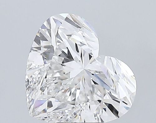 7.02ct F VS1 Rare Carat Ideal Cut Heart Lab Grown Diamond