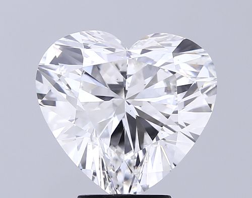 5.02ct F VS2 Rare Carat Ideal Cut Heart Lab Grown Diamond