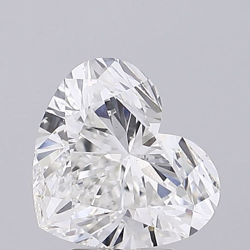 5.01ct F VS2 Rare Carat Ideal Cut Heart Lab Grown Diamond