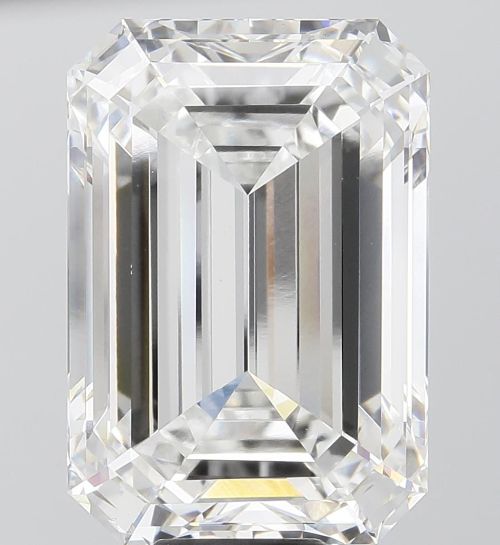 15.03ct F VVS2 Rare Carat Ideal Cut Emerald Lab Grown Diamond