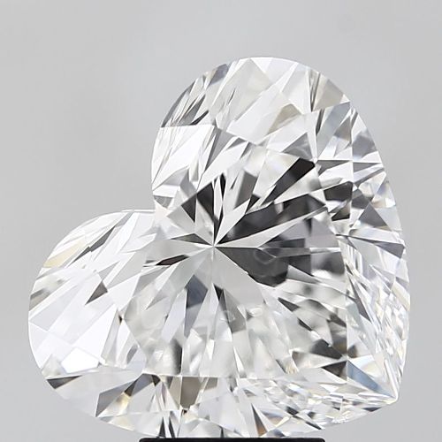 7.03ct F VS2 Rare Carat Ideal Cut Heart Lab Grown Diamond