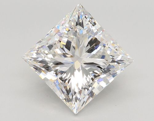 7.37ct F VS1 Rare Carat Ideal Cut Princess Lab Grown Diamond