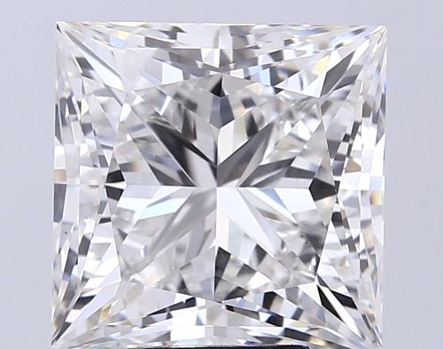 7.06ct F VS1 Rare Carat Ideal Cut Princess Lab Grown Diamond