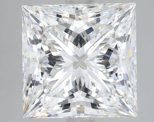 5.56ct F VS2 Rare Carat Ideal Cut Princess Lab Grown Diamond