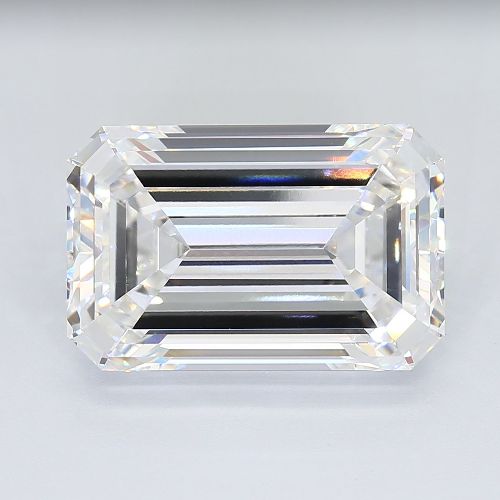 17.05ct F VVS2 Rare Carat Ideal Cut Emerald Lab Grown Diamond