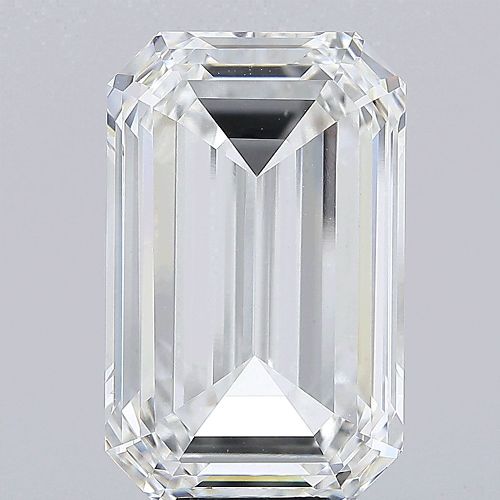 15.01ct F VVS2 Rare Carat Ideal Cut Emerald Lab Grown Diamond
