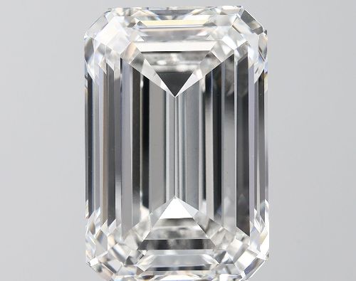 14.06ct F VVS2 Rare Carat Ideal Cut Emerald Lab Grown Diamond