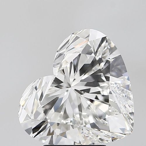 5.08ct F VS1 Rare Carat Ideal Cut Heart Lab Grown Diamond