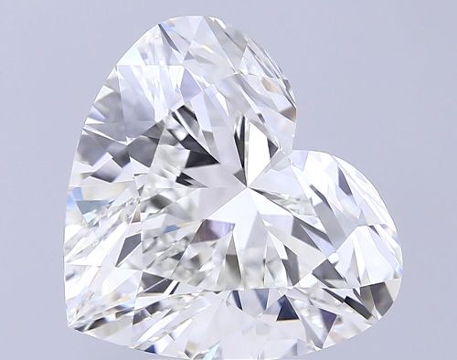 7.07ct F VS1 Rare Carat Ideal Cut Heart Lab Grown Diamond