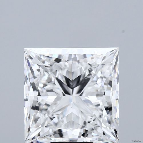 12.04ct D VVS2 Rare Carat Ideal Cut Princess Lab Grown Diamond